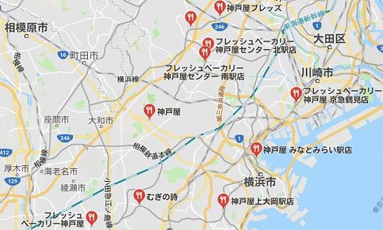 フレッシュベーカリー神戸屋　関東のお店